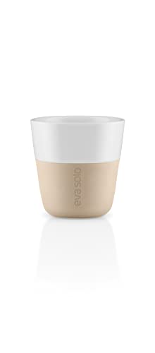 EVA SOLO | Espresso Becher | 80 ml | Gut zu halten durch Silikonbeschichtung | Spülmaschinenfest | Soft beige von EVA SOLO