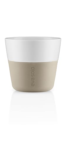 EVA SOLO | 2 Lungo-Becher Pearl beige |Gut zu halten durch Silikonbeschichtung | Pearl beige von EVA SOLO