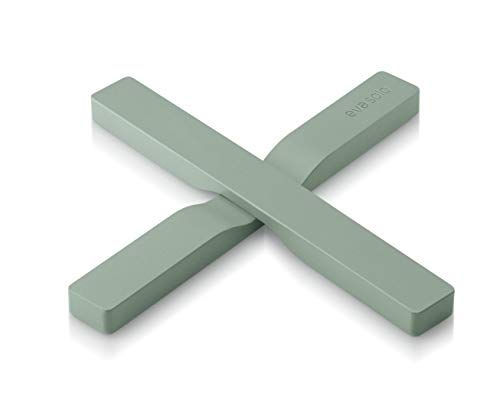 EVA SOLO | 2 Magnetic Trivets | Silicone-coated Nylon | Fadded Green von EVA SOLO
