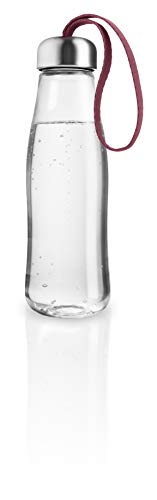 EVA SOLO | Glass Drinking Bottle 0.5l | Borosilicate Glass, Stainless Steel, Silicone, Polyester | Pomegranate von EVA SOLO