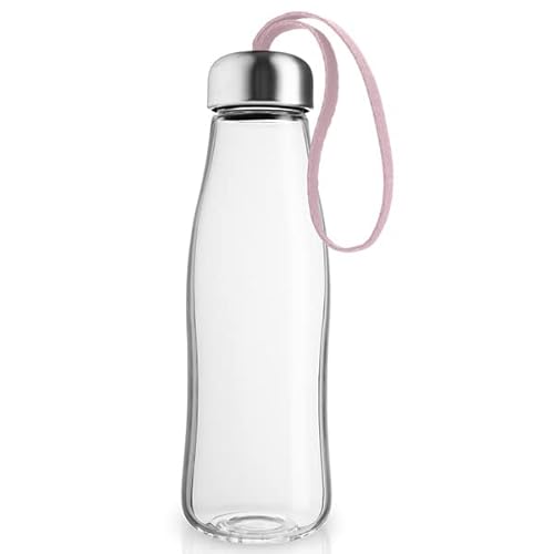 EVA SOLO | Glastrinkflasche 0,5l Rquartz | Frei von BPA, Phthalaten und Blei | Rose quartz von EVA SOLO