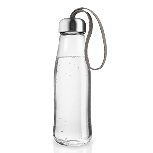 EVA SOLO | Glastrinkflasche 0,5l Taupe | Frei von BPA, Phthalaten und Blei | Taupe von EVA SOLO