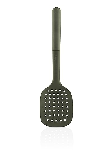 EVA SOLO | Green Tools perforierte Schöpfkelle | Vielseitiger, perforierter Schöpflöffel mit abgerundetem Rand, der bis in die Schüssel- oder Topfseiten reicht | Green Tools Küchenhelfer und Zubehör von EVA SOLO