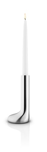 EVA SOLO | Mellow Kerzenhalter 17 cm Edelstahl | Kleiner Kerzenständer, Glänzende Oberfläche, Entspanntes Licht | für Echte oder batteriebetriebene Kerzen | Dänisches Design | Steel von EVA SOLO
