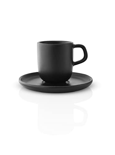 EVA SOLO | Nordic Küche Espressotasse mit Untertasse | Espressotasse in der richtigen Größe | schwarz von EVA SOLO