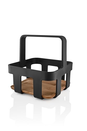 EVA SOLO | Nordischer Küchentisch Caddy | Stilvolles Servieren und praktisches Design mit Tragegriff für festen Halt. Perfekt für Grillabende auf der Terrasse | Schwarz von EVA SOLO