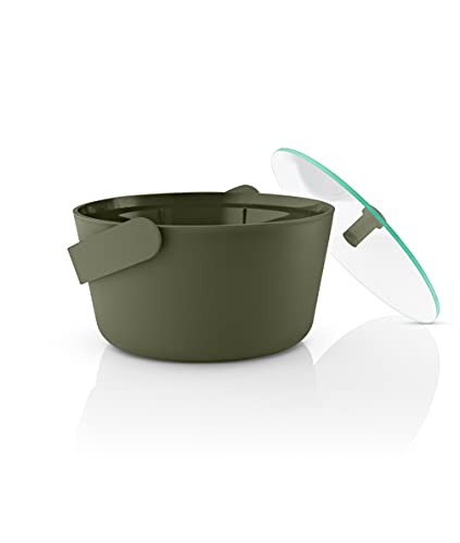 EVA SOLO | Reiskocher Mikrowelle | Green tool | 3 Minuten bei 900 Watt Garen (bis das Wasser kocht), dann bei 250 Watt 8 Minuten weiterkochen von EVA SOLO