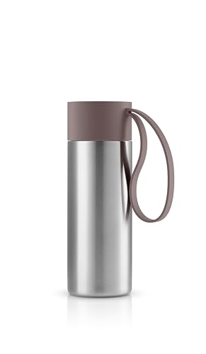 EVA SOLO | To Go Becher 0,35 L Vintage Braun | Doppelwandiger Thermobecher mit Vakuumisolierung | Stilvolles dänisches Design mit praktischer Halteschlaufe und Klickdeckel | Vintage-Braun von EVA SOLO