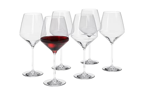 EVA SOLO | Legio Nova Bourgogne Weingläser 6 Stk. | Schöne Weingläser, die Legio Nova Porzellan ergänzen | Bleifreies Kristallglas, Bordeaux Stielglas, 650 ml, 6 Stk. von EVA SOLO