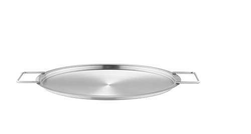 Eva Trio | Deckel 28 cm Edelstahl |Der Stahlteil des Deckels besteht aus 90 Prozent Post-Consumer-Recycling-Edelstahl | Brushed steel von EVA SOLO