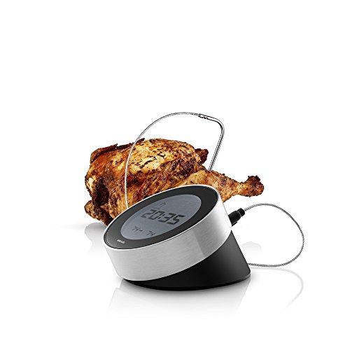 EVA SOLO | Cook 'N Time Bratenthermomet | 3-in-1-Küchenhelfer: digitales Bratenthermometer mit Spieß, Timer und Uhr | Küchenwagen & thermometer von EVA SOLO