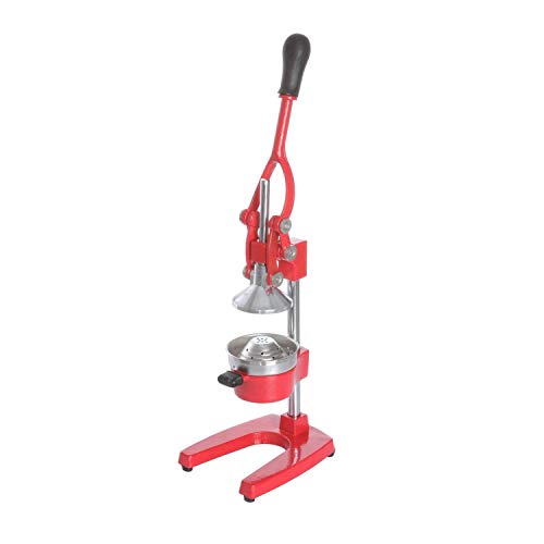 EVA collection Profi-Granatapfel-Fruchtpresse/Zitrus-Entsafter, mit Hebel, 39 cm hoch, Rot von Kaufgut