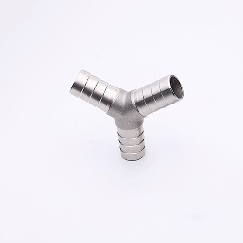 EVANEM 1 Stück Y-förmige T-Rohrverschraubung, 304 Edelstahl Y-Typ T-Verbindungsstück Schlauch Wasserleitung Sub-Anschluss 6MM 8MM 10MM 12MM 13MM 14MM 15MM 20MM 25MM (Size : 8MM) von EVANEM