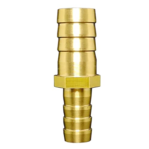 EVANEM Gerade Messing-Schlauchverschraubung Mit Gleichem Widerhaken, Reduzierstück, for Gas-Kupfer-Steckkupplungs-Verbindungsstück-Adapter (Size : 10mm-20mm) von EVANEM