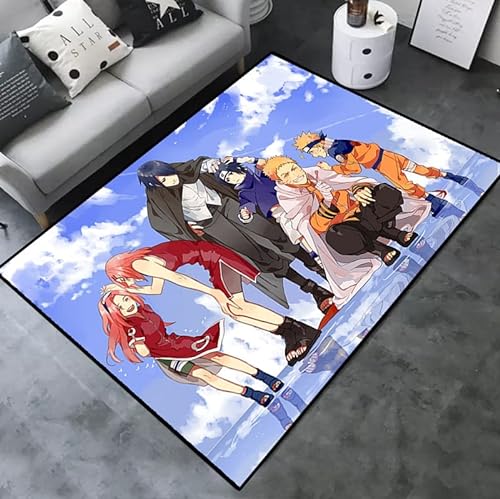 EVANEM Japanisches Anime-Spiel Flanell Großer Teppich Bodenmatte Schlafzimmer Wohnzimmer Krabbelmatte Yogamatte Geburtstagsgeschenk Home Dekoration A31 60×90Cm von EVANEM