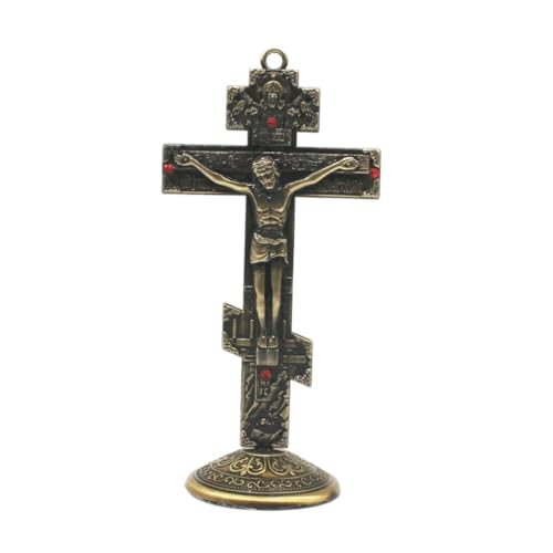 EVANEM Orthodoxes Kreuz, Jesus, Heimdekoration, Katholischer Christus, Religiöse Christliche Kirche, Gebetsutensilien (Color : 1) von EVANEM