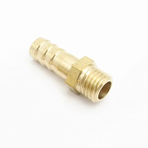 EVANEM Schlauchtülle, Metrisches Außengewinde, Messing-Rohrverschraubungs-Verbindungsstück, Adapterspleißer, for DIY-Messing-Schlauchverschraubung, Leckfreie Verbindung (Size : M12x1 to 8mm) von EVANEM