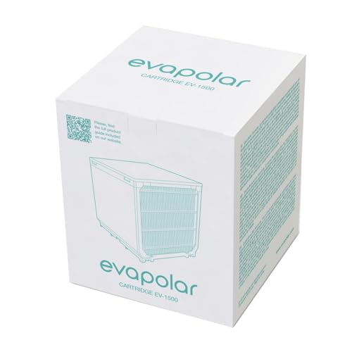 Evapolar Ersatz-Verdunstungskartusche für evaLIGHT Plus Personal Luftkühler + Luftbefeuchter, Schwarz von EVAPOLAR