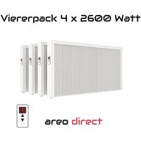 Elektroheizung Viererpack 4x 2600 Watt Flächenspeicherheizung areo direct - simples Thermostat - Appsteuerung ohne Zusatzhardware möglich von eVARMO Elektroheizung Viererpack 4x 2600 Watt Flächenspeicherheizung areo direct - simples Thermostat - Appsteuerung ohne Zusatzhardware möglich von eVARMO von EVARMO