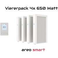 Elektroheizung Viererpack 4x 650 Watt Flächenspeicherheizung areo smart - digitales Thermostat mit LCD-Display - Option zur Appsteuerung von eVARMO Elektroheizung Viererpack 4x 650 Watt Flächenspeicherheizung areo smart - digitales Thermostat mit LCD-Display - Option zur Appsteuerung von eVARMO von EVARMO