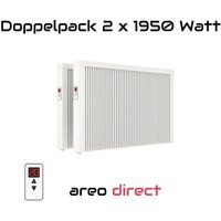 Evarmo - Elektroheizung Doppelpack 2x 1950 Watt Flächenspeicherheizung areo direct - simples Thermostat - Appsteuerung ohne Zusatzhardware möglich von Evarmo - Elektroheizung Doppelpack 2x 1950 Watt Flächenspeicherheizung areo direct - simples Thermostat - Appsteuerung ohne Zusatzhardware möglich von von EVARMO