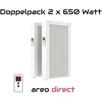 Evarmo - Elektroheizung Doppelpack 2x 650 Watt Flächenspeicherheizung areo direct - simples Thermostat - Appsteuerung ohne Zusatzhardware möglich von Evarmo - Elektroheizung Doppelpack 2x 650 Watt Flächenspeicherheizung areo direct - simples Thermostat - Appsteuerung ohne Zusatzhardware möglich von von EVARMO