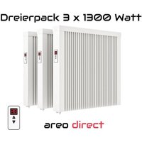 Evarmo - Elektroheizung Dreierpack 3x 1300 Watt Flächenspeicherheizung areo direct - simples Thermostat - Appsteuerung ohne Zusatzhardware möglich von Evarmo - Elektroheizung Dreierpack 3x 1300 Watt Flächenspeicherheizung areo direct - simples Thermostat - Appsteuerung ohne Zusatzhardware möglich von von EVARMO