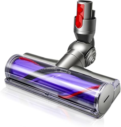 Electric Brush Compatible with Dyson V7, V8, V10, V11, V15 Vacuum Cleaner Attachment, Part Direct Drive Cleaner Head Turbine Floor Nozzle for Turbo Brush with Quick Release for Hard Floors von EVARY