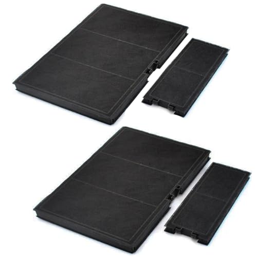 EVAYP 2x 2er Set Aktivkohlefilter Kompatibel mit 11018700 Bosch DWZ0AK0A0 11021284 Siemens LZ10AKT00 Neff Z51AIA0X0 Z51AIT0X0 Constructa Gaggenau 17000965 Dunstabzugshauben von EVAYP