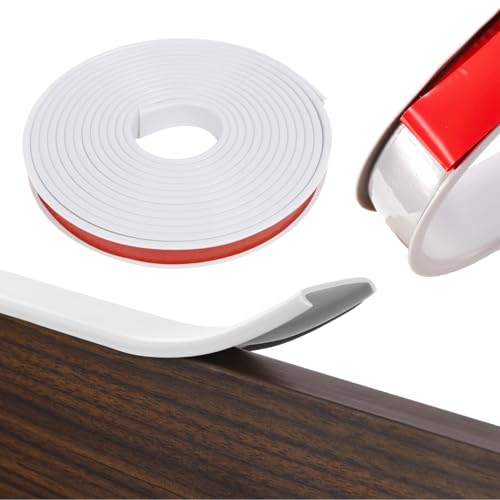 5M U Form Selbstklebend Möbelkantenband, Flexible Möbelkantenband Kantenumleimer Selbstklebend, Innenbreite 20 mm/0,78in Flexible TPE Faltbarer Kantenschutz, Weiß von EVDZNA