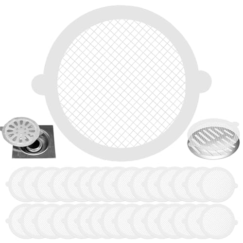 Abflusssieb, 11cm Dusche Haarfänger, 60 Stücke Duschabfluss Mesh Aufkleber, Orbicular Kitchen Sink Strainer, Abfluss Haarfänger Einweg Duschabfluss Mesh, für Badewanne, Badezimmer, Küchenspüle Abflusssieb, 11cm Dusche Haarfänger, 60 Stücke Duschabfluss Mesh Aufkleber, Orbicular Kitchen Sink Strainer, Abfluss Haarfänger Einweg Duschabfluss Mesh, für Badewanne, Badezimmer, Küchenspüle von EVDZNA