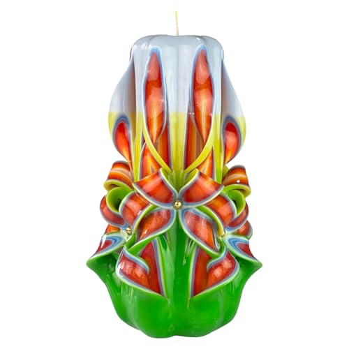 Handgemachte Designkerze, geruchlose dekorative Kerze Ø25 x H18 cm, 66 Stunden lange brennende zylindrische Kerze, rauchfreie Baumwolldochte, ideale Heimdekoration und vielseitiges Geschenk Handgemachte Designkerze, geruchlose dekorative Kerze Ø25 x H18 cm, 66 Stunden lange brennende zylindrische Kerze, rauchfreie Baumwolldochte, ideale Heimdekoration und vielseitiges Geschenk von EVE CANDLES