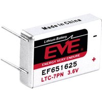 EF651625 Spezial-Batterie LTC-7PN U-Lötpins Lithium 3.6 v 750 mAh 1 St. - EVE von EVE