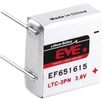 EVE - EF651615 Spezial-Batterie LTC-3PN U-Lötpins Lithium 3.6 v 400 mAh 1 St. von EVE