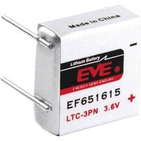 EVE EF651615 Spezial-Batterie LTC-3PN U-Lötpins Lithium 3.6V 400 mAh 1St. von EVE