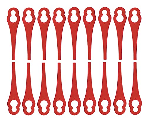100 Stück Ersatzmesser Kompatibel mit MASKO/LUX-TOOLS A-RT-20/26 Akku-Rasentrimmer,Kunststoff Messer für Rasentrimmer MASKO/LUX-TOOLS von EVEHAP