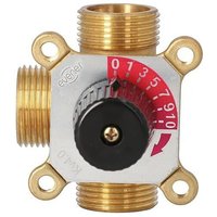 3-Wege-Messing-Mischer Easyflow Typ 3A für Heizung - DN32 - 3 x 1 1/4'' AG - Kvs-Wert 9,0 von EVENES®