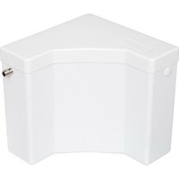 Evenes ® - Aufputz Spülkasten für Eckeinbau Eck mit Spülrohr Wasserkasten Weiss wc von EVENES®