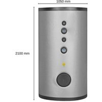 Evenes ® - Evenes Warmwasserspeicher dsfi 1000 Edelstahl 2 Wärmetauscher 931 l Solarspeicher von EVENES®