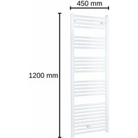 Evenes Bad- und Handtuch-Heizkörper gerade Typ Jessica 1200X450 mm weiß Heizkörper von EVENES®