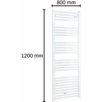 Evenes Bad- und Handtuch-Heizkörper gerade Typ Jessica 1200X800 mm weiß Heizkörper von EVENES®