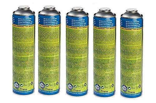 CFH. 5X Universalgas at 2000 Gas 30% Propan und 70% Butan Gaskartusche Druckgasdose 330g 600 ml von Evenes