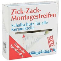 Zick-Zack-Montagestreifen - Schallschutzband für Sanitärkeramik - l 9 m - b 36 mm - Stärke 3 mm - weiß 1m/0,55 eur von EVENES®