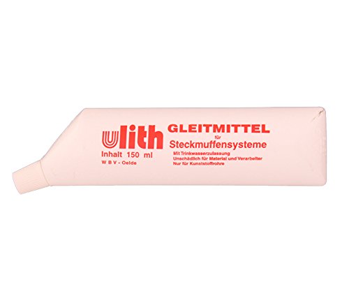 Gleitmittel 150 ml Ulith für KG Rohre Schmiermittel Gleitmittel Abwasserrohr HT KG Rohr (ST01 1001) von Evenes
