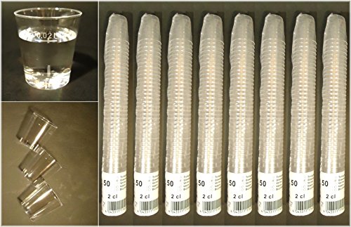 EVENTpac 200x 2cl Schnapsbecher Qualitätsware: Hochwertig und stabil, Schnapsgläser aus Polystyrol von EVENTpac