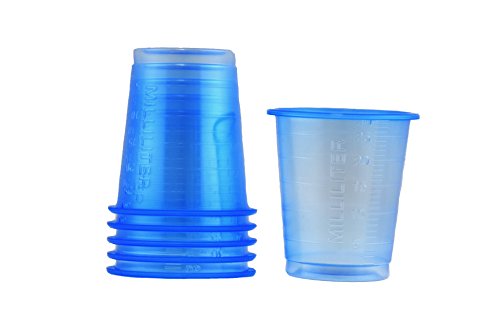 EVENTpac Medibecher/Einweg-Becher/Medikamentenbecher/Medizinbecher (Blau, 180) von EVENTpac