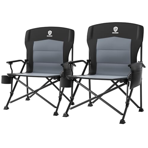 EVER ADVANCED Campingstuhl Faltbar bis 230KG XL Klappstuhl 62cm Sitzbreit mit Seitentasche Getränkehalter Übergroß Faltstuhl Angelstuhl für Camping Outdoor Balkon Garten EVER ADVANCED Campingstuhl Faltbar bis 230KG XL Klappstuhl 62cm Sitzbreit mit Seitentasche Getränkehalter Übergroß Faltstuhl Angelstuhl für Camping Outdoor Balkon Garten von EVER ADVANCED