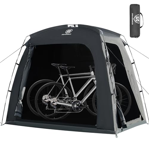 EVER ADVANCED Fahrradzelt für 2-3 Fahrräder, Fahhrradgarage 200x120x165cm, PU 4000MM Wasserdicht Gerätezelt für Fahrräder, Motorräder, Gartenwerkzeuge, Tragbarer Kompakter Fahrradschuppen für Freien EVER ADVANCED Fahrradzelt für 2-3 Fahrräder, Fahhrradgarage 200x120x165cm, PU 4000MM Wasserdicht Gerätezelt für Fahrräder, Motorräder, Gartenwerkzeuge, Tragbarer Kompakter Fahrradschuppen für Freien von EVER ADVANCED