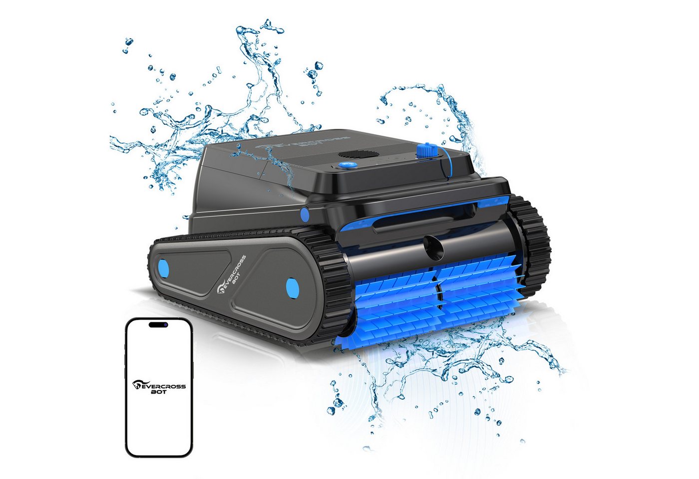 EVERCROSS BOT Poolroboter U8 für Boden und Wand Mit App-Steuerung, 120Min Laufzeit, 200m² Reinigungsfläche, Intelligenten Navigation EVERCROSS BOT Poolroboter U8 für Boden und Wand Mit App-Steuerung, 120Min Laufzeit, 200m² Reinigungsfläche, Intelligenten Navigation von EVERCROSS BOT
