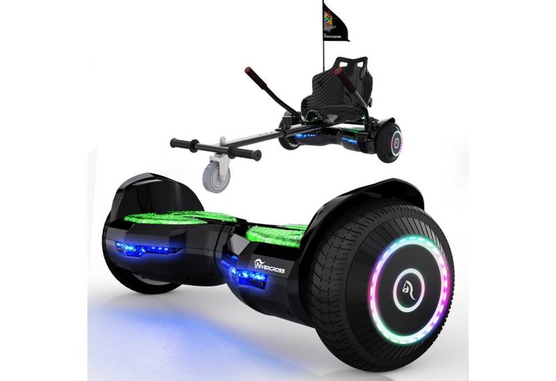 EVERCROSS TECH Balance Scooter Kart 6,5“ Hoverboard mit Sitz, EV2+ Hoverkart, bis zu 10-15 km, mit APP, Bluetooth, Geschenke für Kinder EVERCROSS TECH Balance Scooter Kart 6,5“ Hoverboard mit Sitz, EV2+ Hoverkart, bis zu 10-15 km, mit APP, Bluetooth, Geschenke für Kinder von EVERCROSS TECH
